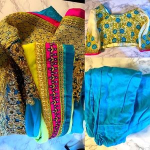 Floral 32 size Saree Set